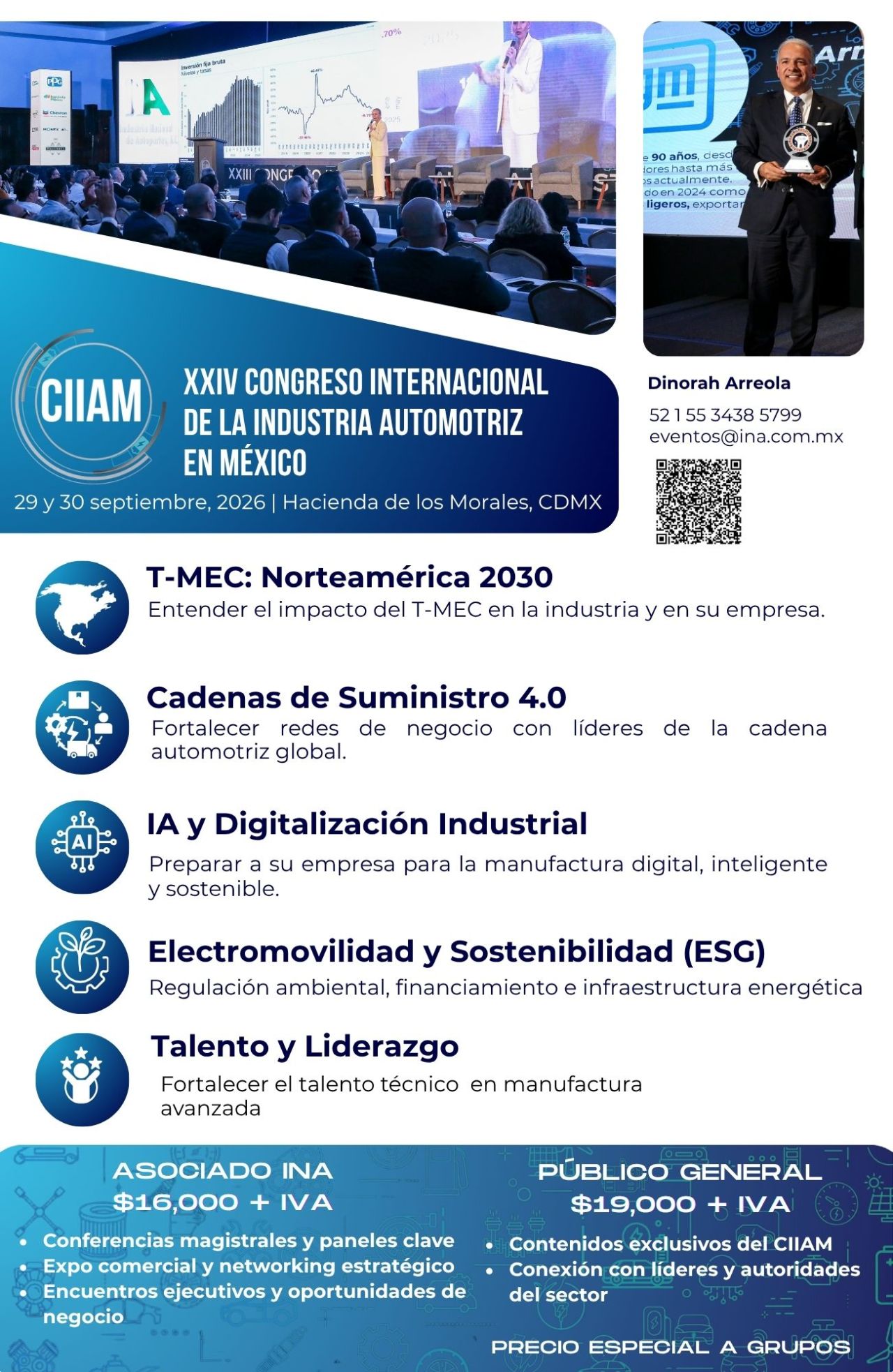 XXIV Congreso Internacional de la Industria Automotriz en México — 29 y 30 de septiembre 2026, Hacienda de los Morales, CDMX